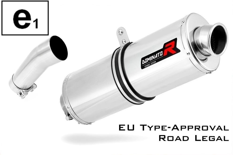 F650GS EU Approved Exhaust Silencer OVAL 2008 - 2012 20 m. - Dominator motociklo duslintuvas