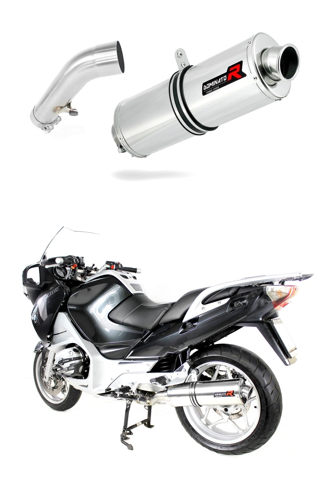 BMW R1200RT 2004 - 2009 Exhaust Silencer Muffler OV + dB killer medium 20 m. - Dominator motociklo duslintuvas