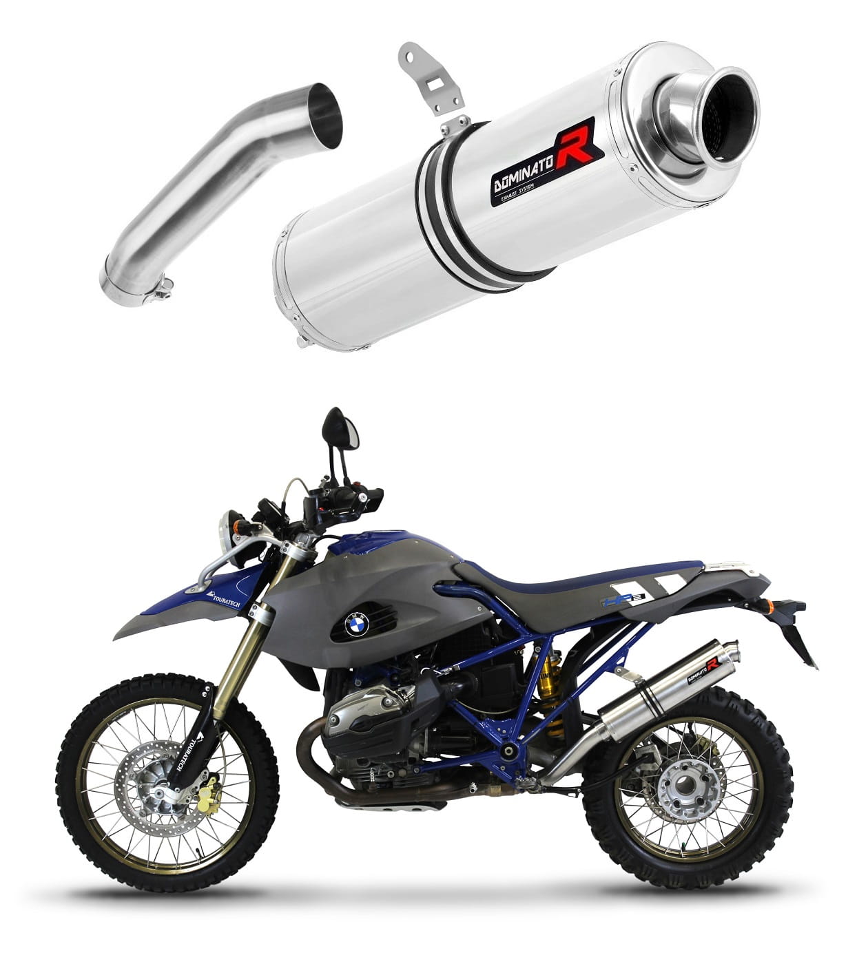 BMW HP2 Enduro 2004 - 2007 Exhaust Silencer Muffler ST + dB killer medium 20 m. - Dominator motociklo duslintuvas