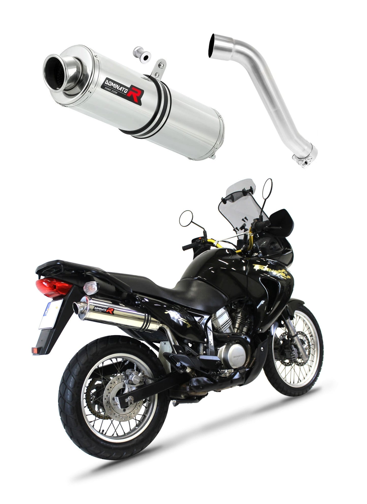 Honda XL 650 V TRANSALP 2001 - 2007 Exhaust Silencer Muffler ST + dB killer medium 20 m. - Dominator motociklo duslintuvas