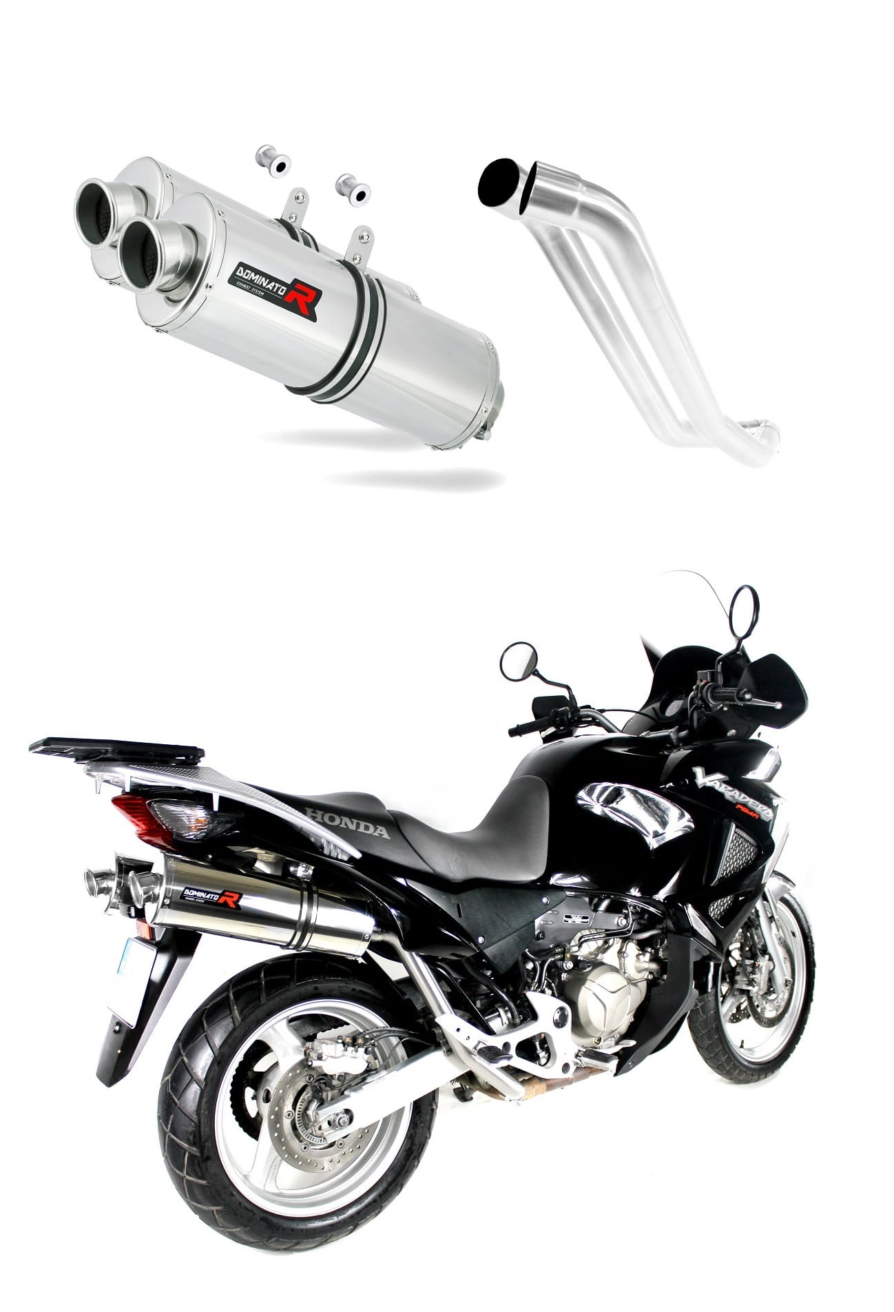 Honda XL 1000 V VARADERO 1999 - 2016 Exhaust Silencer Muffler OV + dB killer medium 19 m. - Dominator motociklo duslintuvas