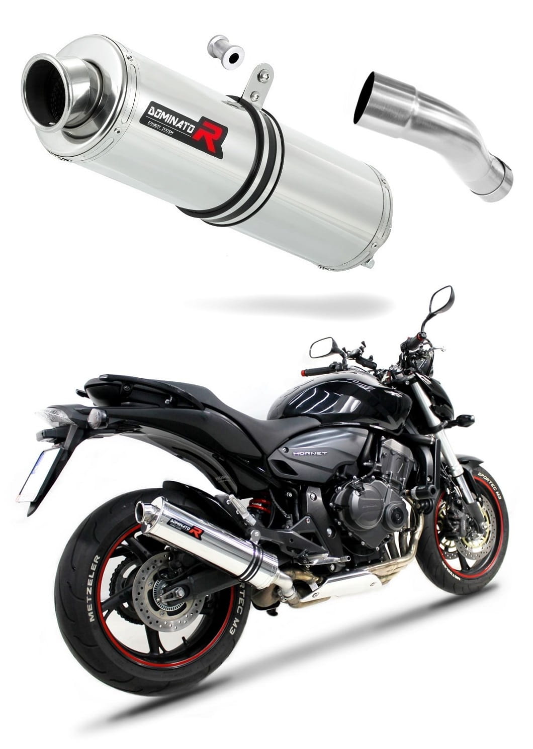 Honda CB 600F HORNET PC41 2007 - 2013 Exhaust Silencer Muffler ST + dB killer medium 20 m. - Dominator motociklo duslintuvas