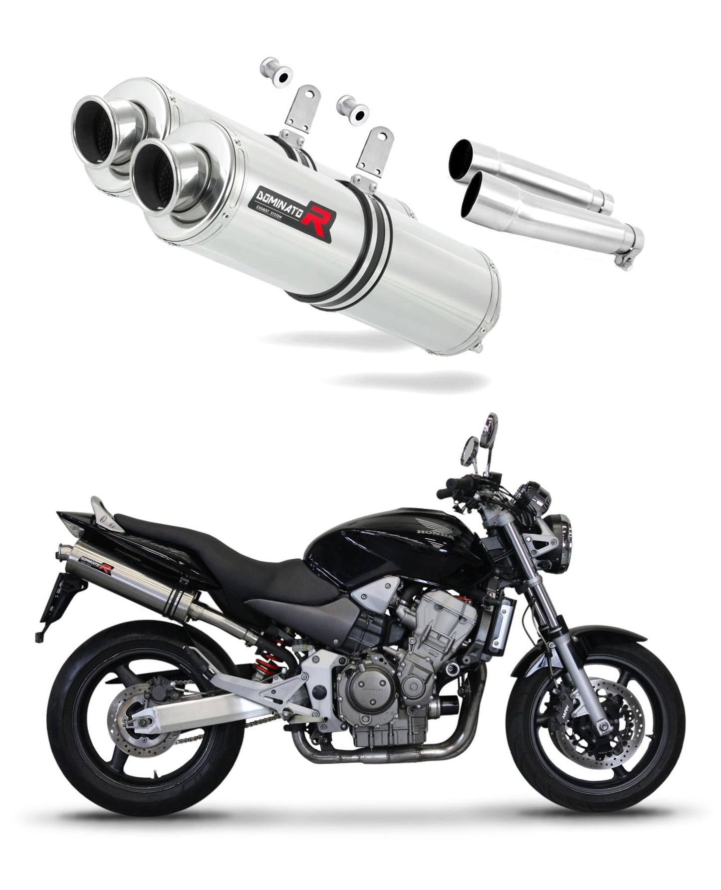 Honda CB 900F HORNET 2002 - 2007 Exhaust Silencer Muffler ST + dB killer medium 20 m. - Dominator motociklo duslintuvas