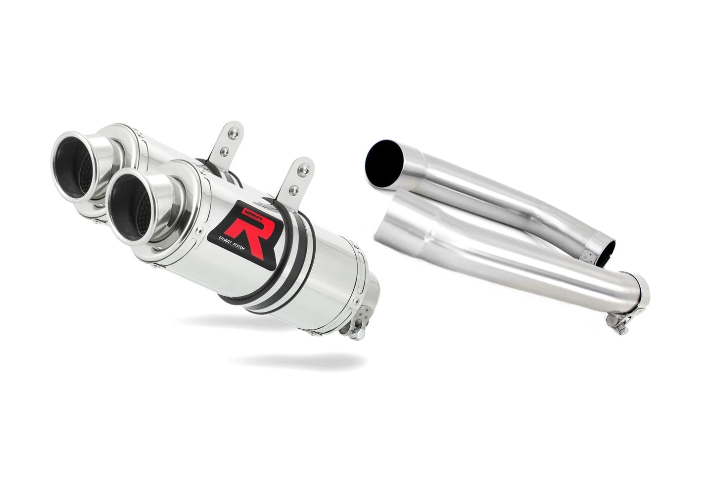 Honda VTR 1000F Firestorm 2002 - 2006 Exhaust Silencer Muffler GP1 + dB killer medium 20 m. - Dominator motociklo duslintuvas