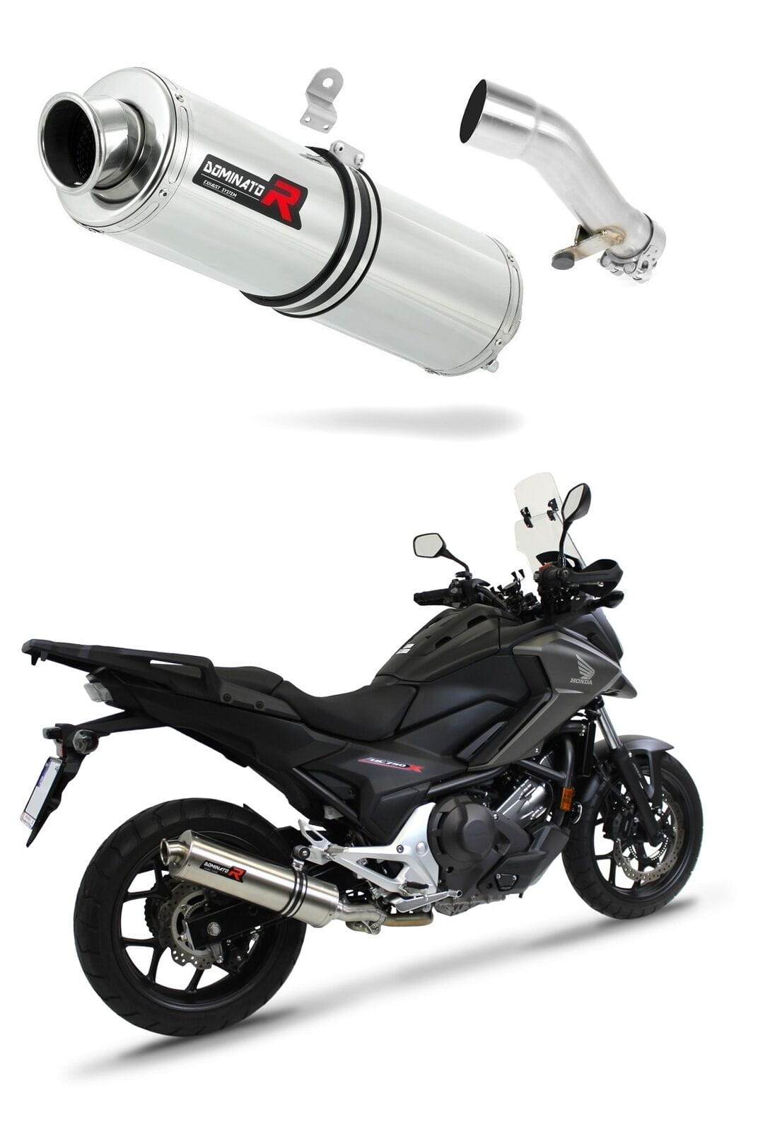 Honda NC 700 / 750 X 2012 - 2020 Exhaust Silencer Muffler ST + dB killer medium 20 m. - Dominator motociklo duslintuvas