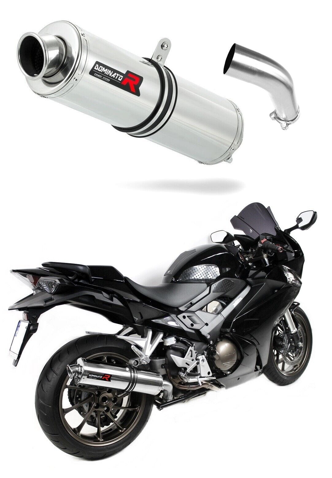 Honda VFR 800 F 2014 - 2019 Exhaust Silencer Muffler ST + dB killer medium 20 m. - Dominator motociklo duslintuvas