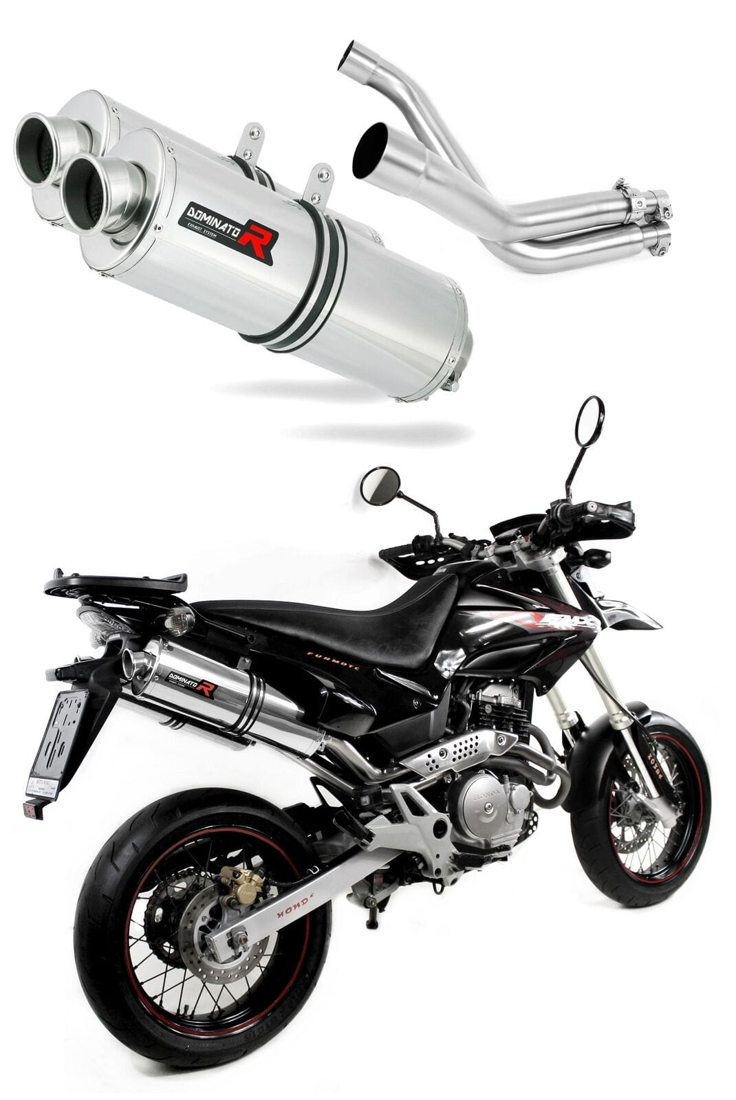 Honda FMX 650 2005 - 2009 Exhaust Silencer Muffler OV + dB killer medium 20 m. - Dominator motociklo duslintuvas
