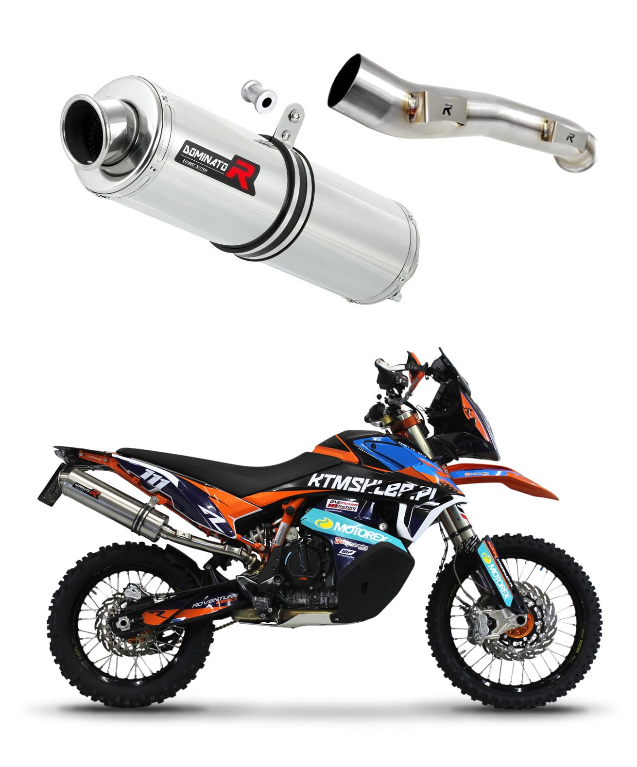 KTM 890 Adventure 2021 - 2023 Exhaust Silencer Muffler ST + dB killer medium 20 m. - Dominator motociklo duslintuvas