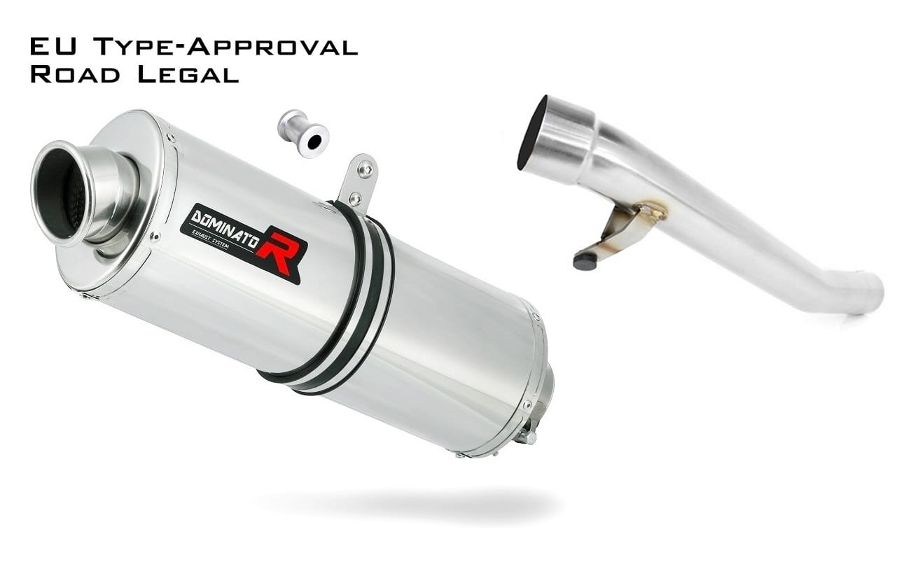 GSF 1200 BANDIT EU Approved Exhaust Silencer OVAL 2006 - 2007 20 m. - Dominator motociklo duslintuvas