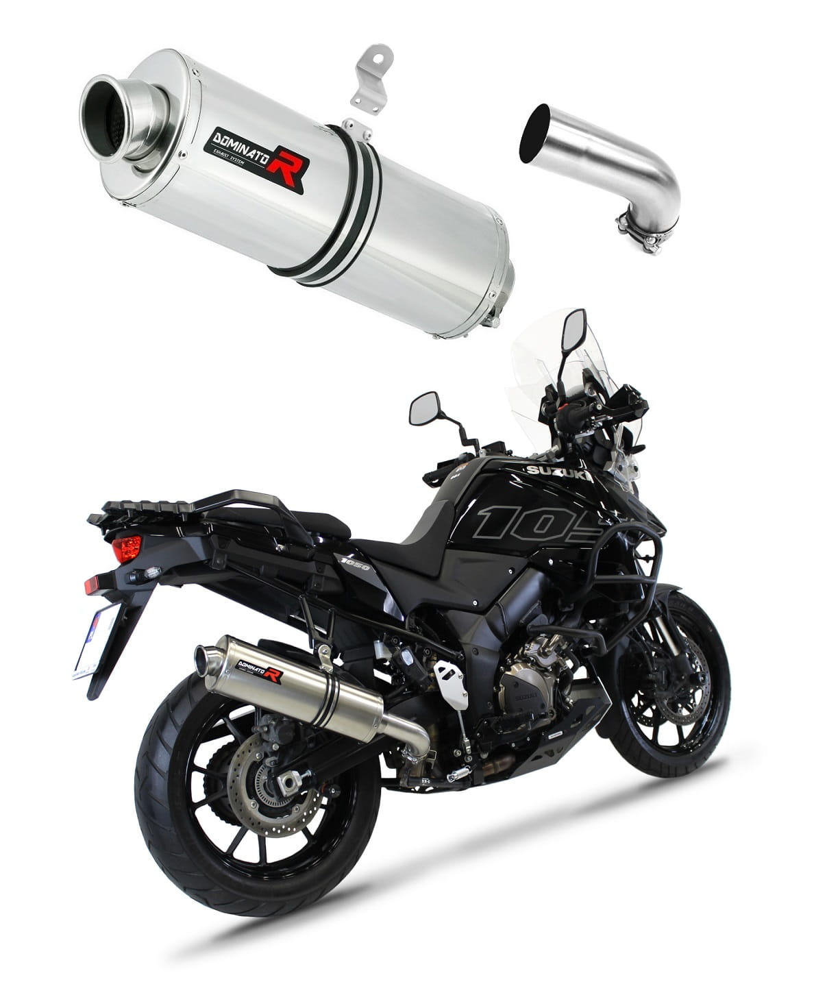 Suzuki DL 1050 V-Strom / XT / DE 2020 - 2024 Exhaust Silencer Muffler OV + dB killer 20 m. - Dominator motociklo duslintuvas