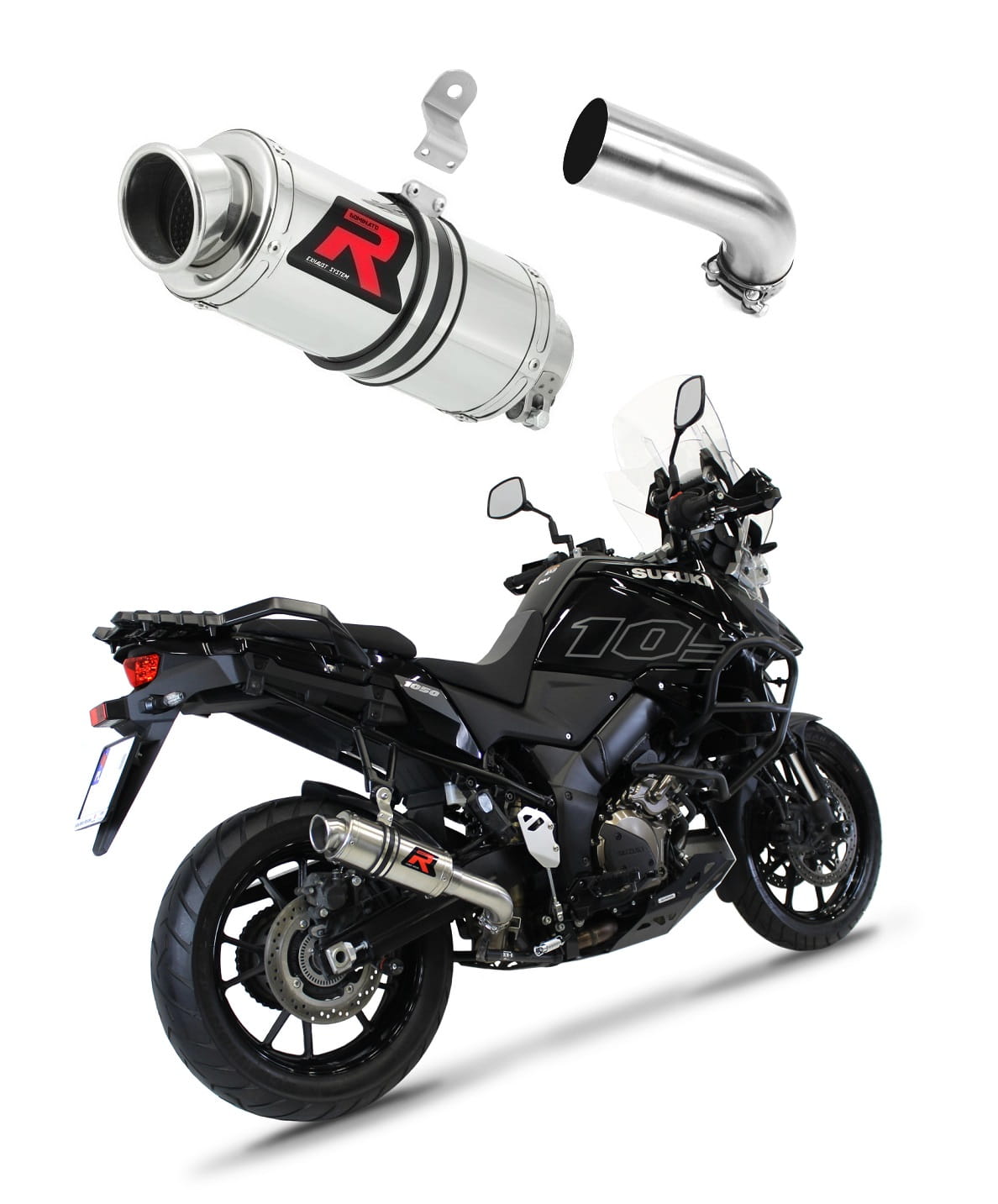 Suzuki DL 1050 V-Strom / XT / DE 2020 - 2024 Exhaust Silencer Muffler GP1 + dB killer 20 m. - Dominator motociklo duslintuvas