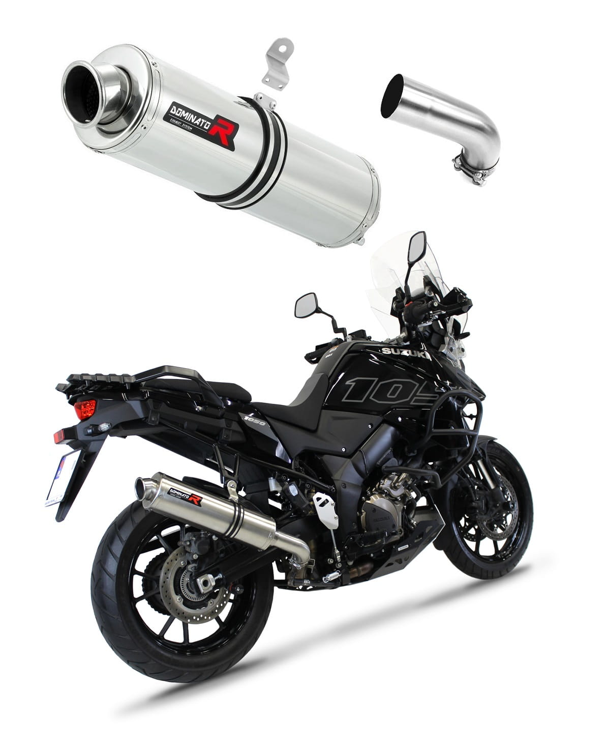 Suzuki DL 1050 V-Strom / XT / DE 2020 - 2024 Exhaust Silencer Muffler ST + dB killer 20 m. - Dominator motociklo duslintuvas