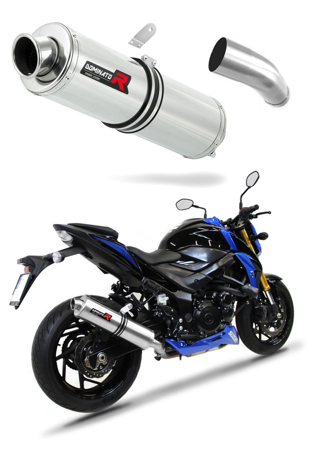 Suzuki GSX-S 750 2017 - 2020 Exhaust Silencer Muffler ST + dB killer medium 20 m. - Dominator motociklo duslintuvas