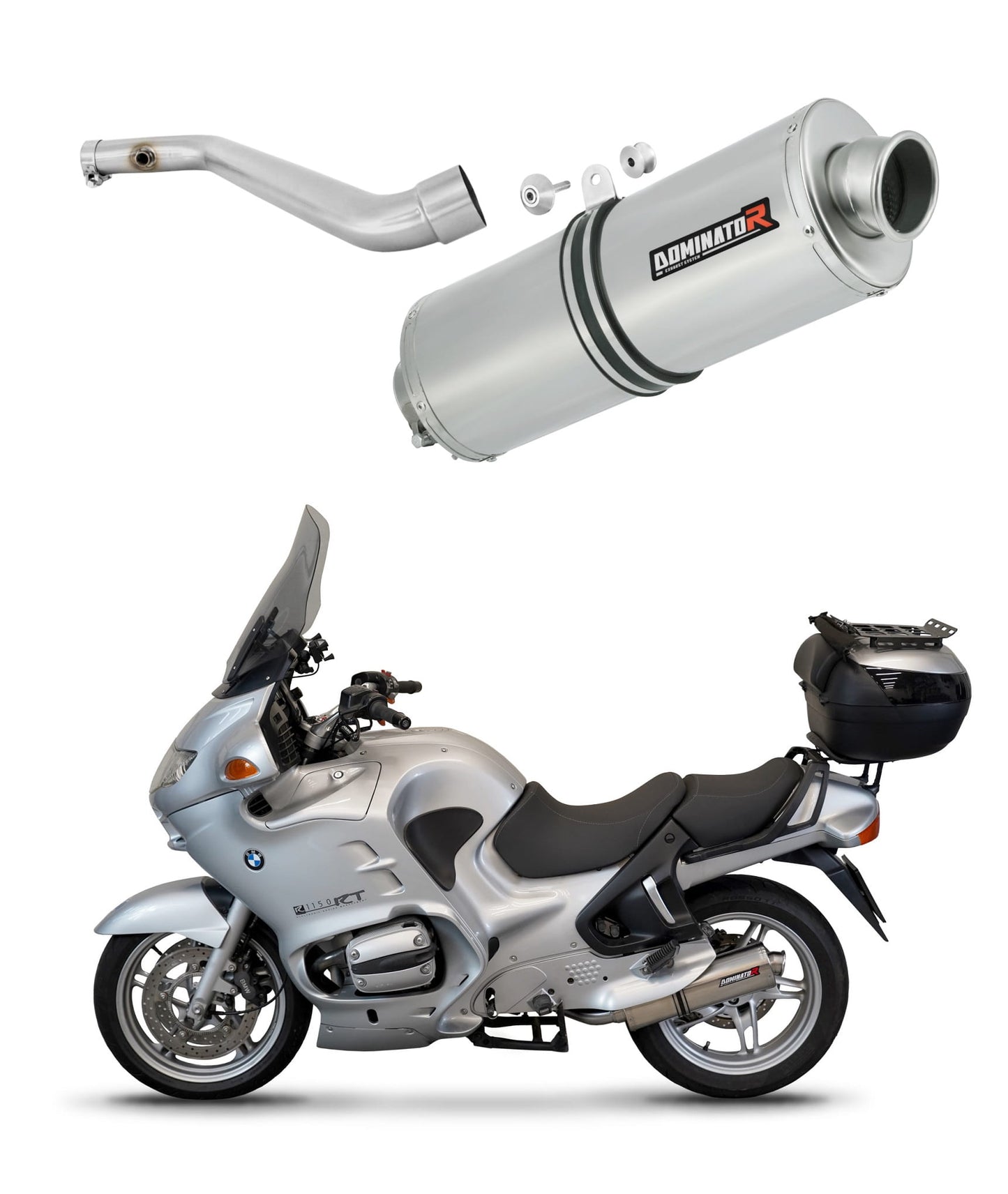 BMW R1150RT Exhaust Silencer Muffler OV + dB killer medium - Dominator motociklo duslintuvas