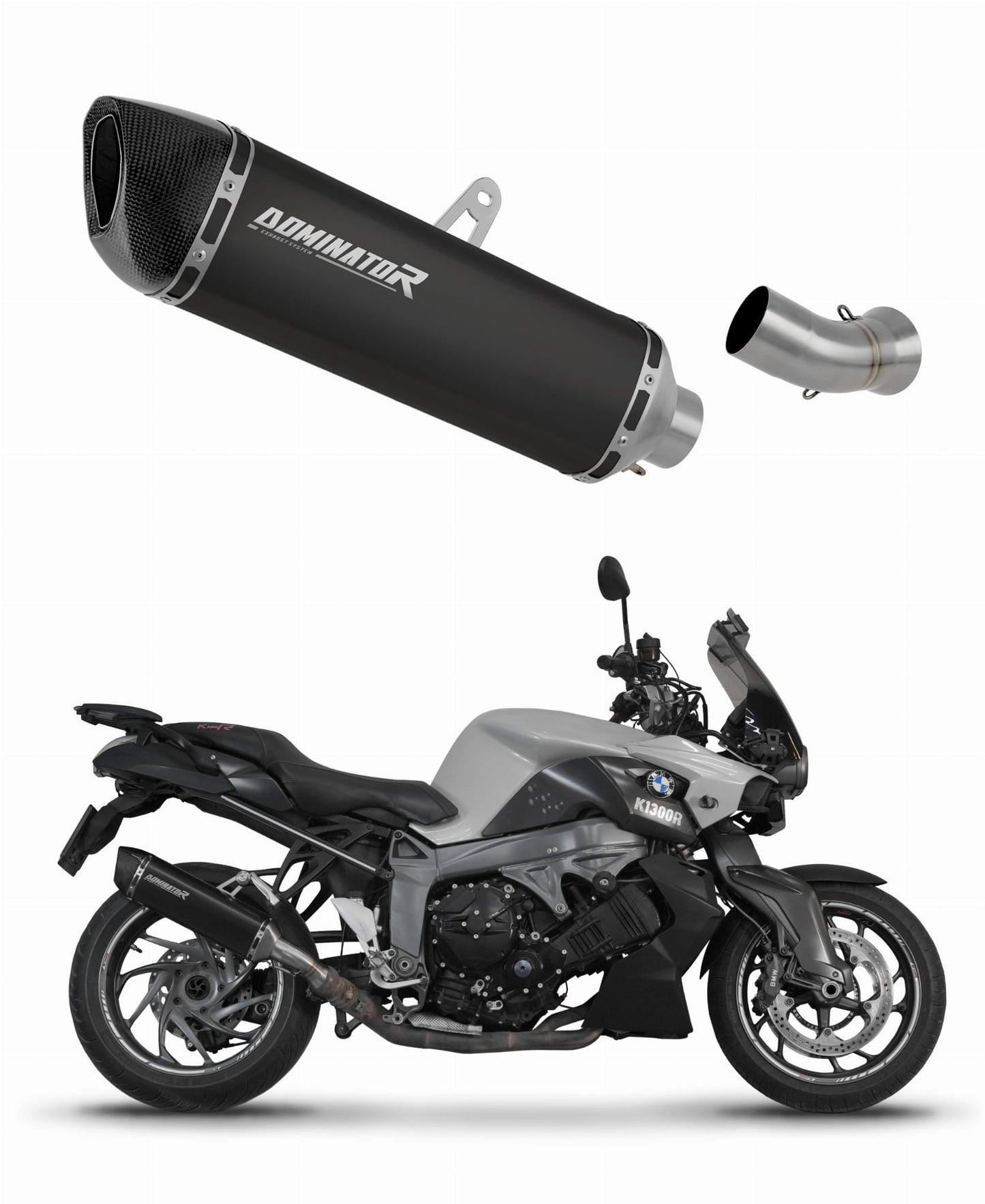 BMW K1300S 2009 - 2016 Exhaust Silencer Muffler HP6 BLACK + dB killer 20 m.