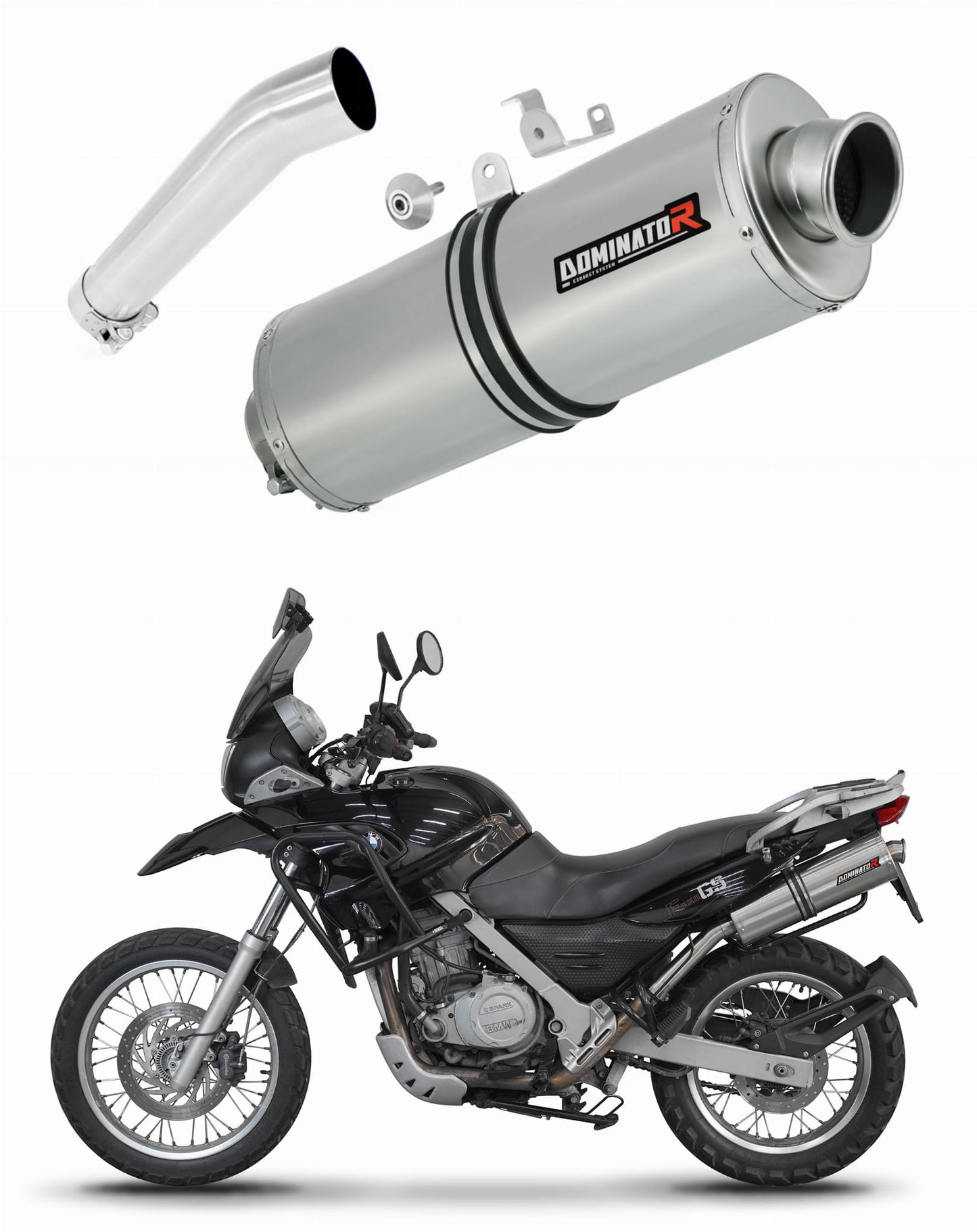 BMW F650GS 2004 - 2007 Exhaust Silencer Muffler OV + dB killer medium 20 m. - Dominator motociklo duslintuvas