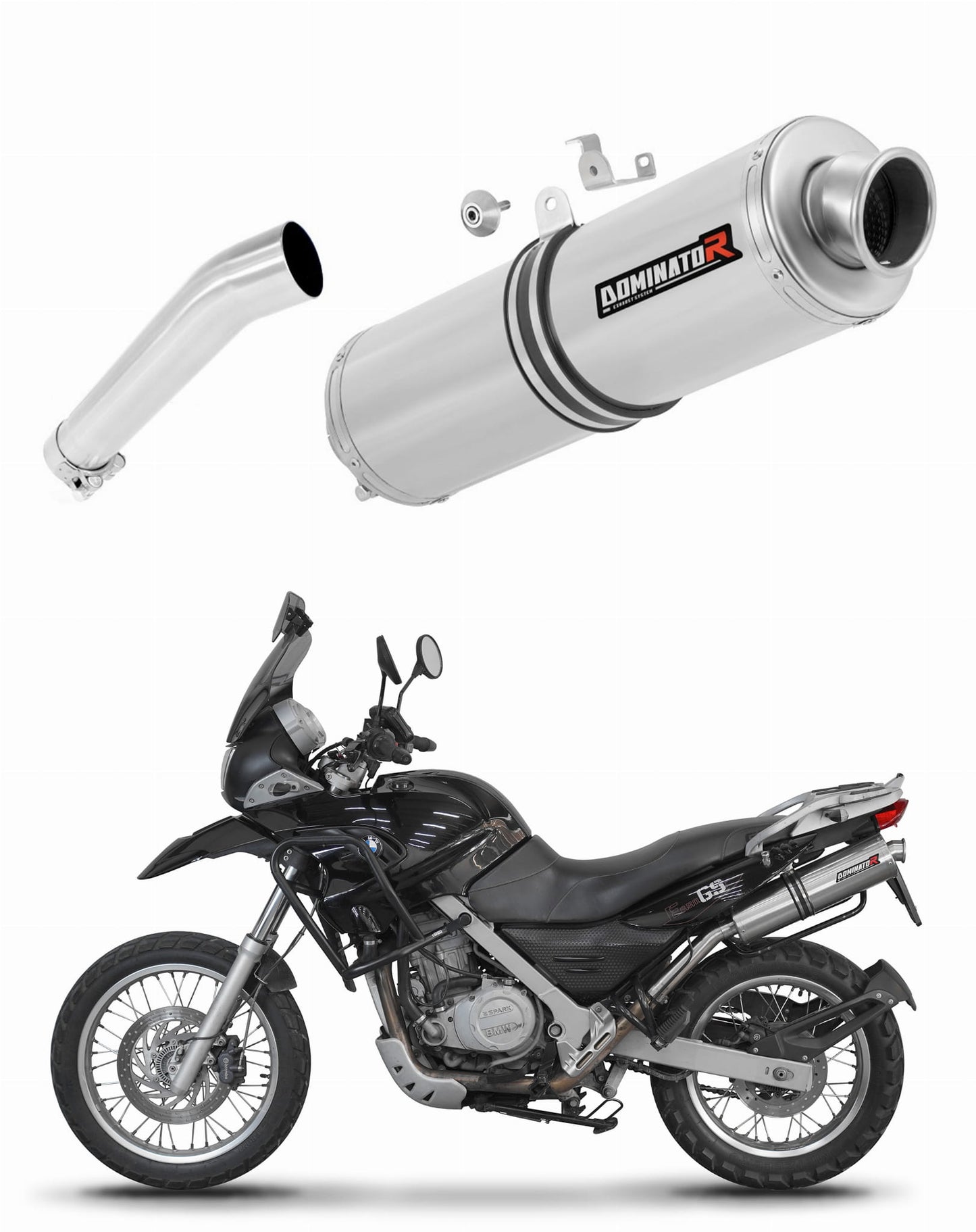 BMW F650GS 2004 - 2007 Exhaust Silencer Muffler ST + dB killer 20 m. - Dominator motociklo duslintuvas