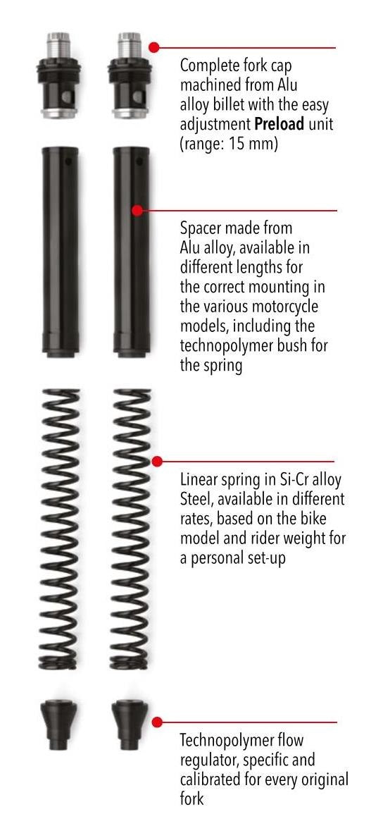 Fork Spring KIT FKE DL 650 V-STORM 2017 - 2023