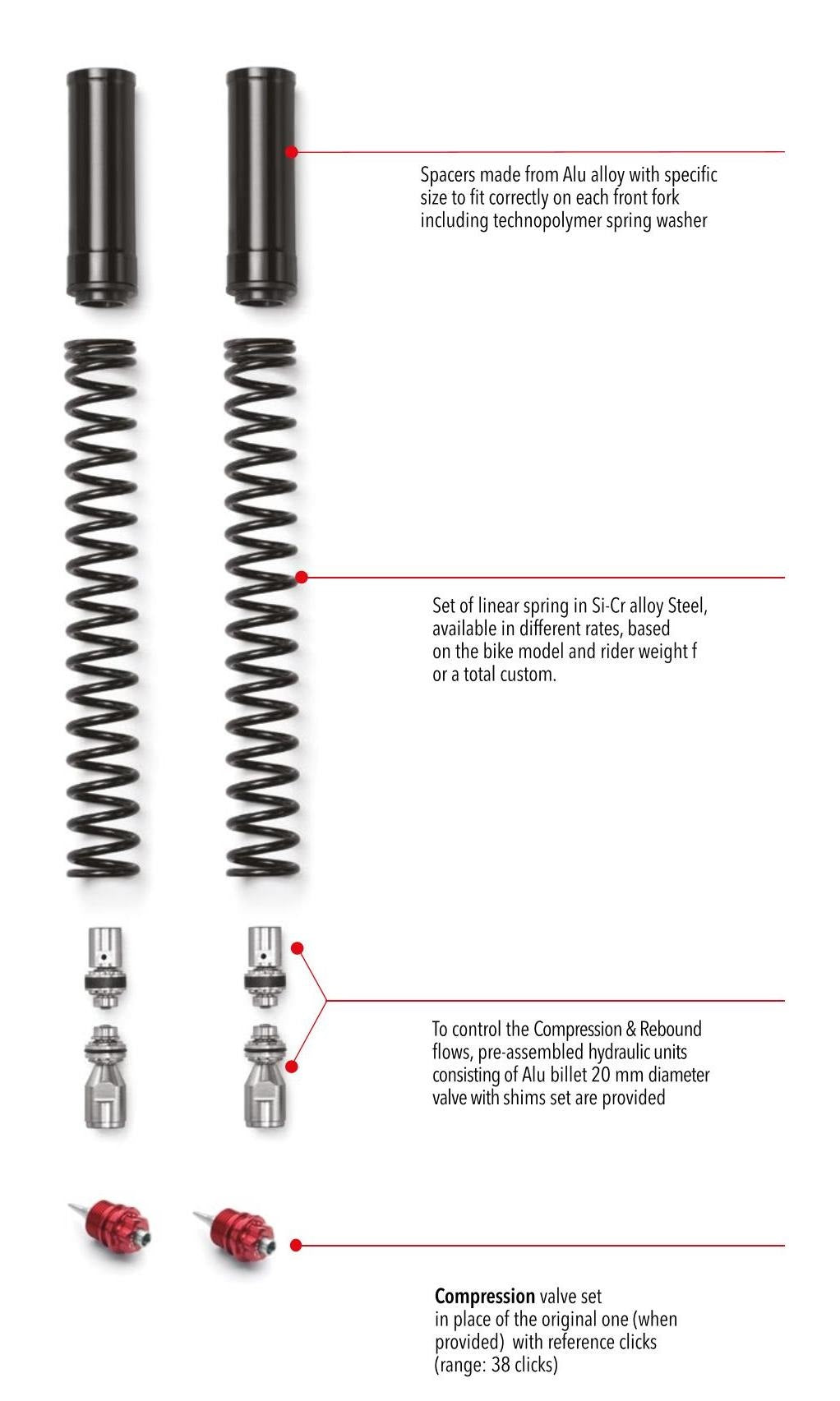 Fork KIT FRK Z750R 2011 - 2014