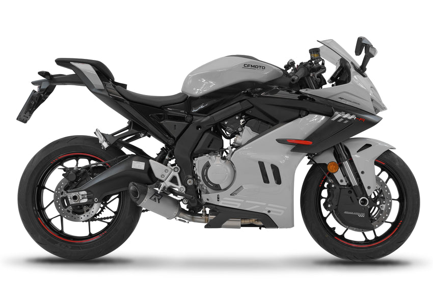 CF MOTO 675 SR-R 2024 - 2026 Full Exhaust System Collector Silencer Titanium HP8 + dB killer