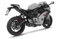 CF MOTO 675 SR-R 2024 - 2026 Full Exhaust System Collector Silencer HP8 BLACK + dB killer