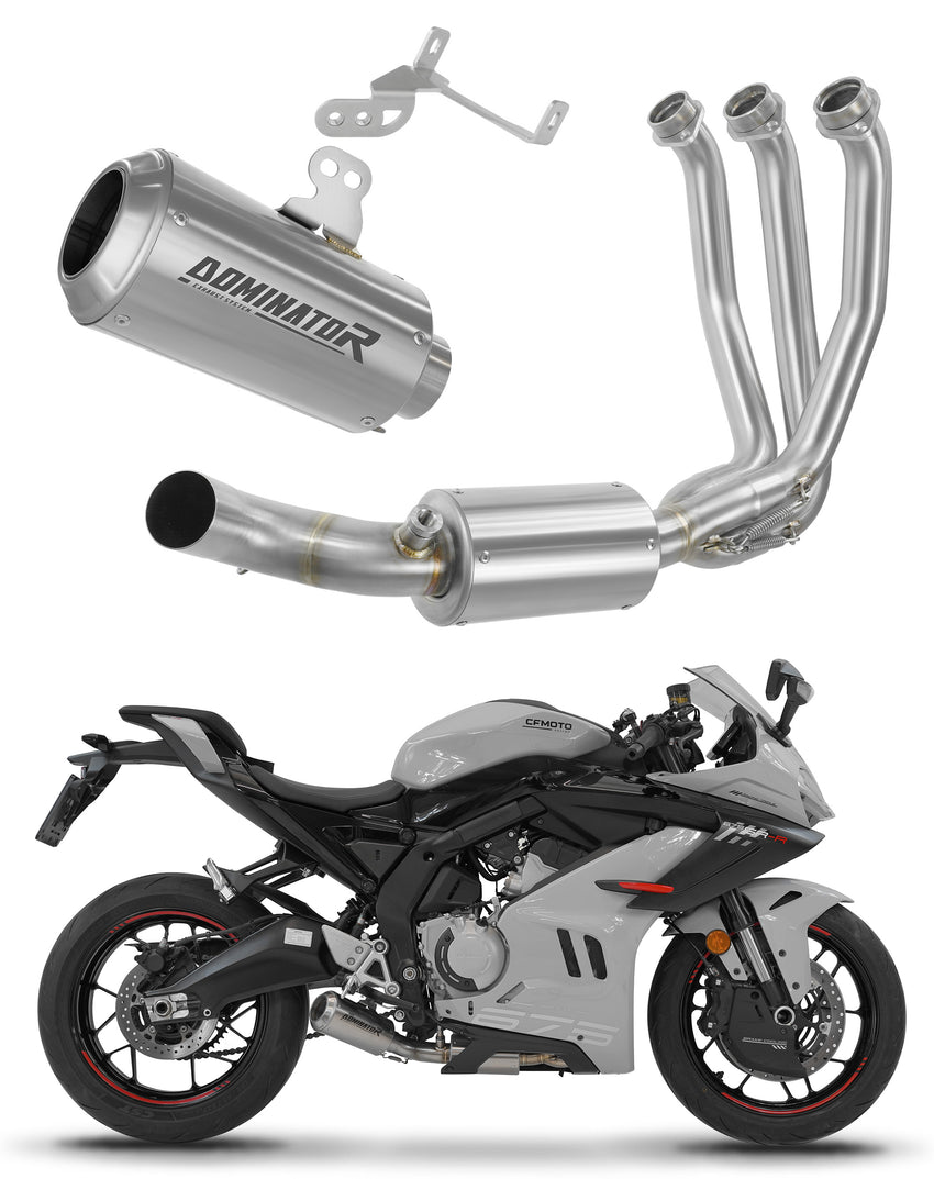 CF MOTO 675 SR-R 2024 - 2026 Full Exhaust System Collector Silencer GPS + dB killer