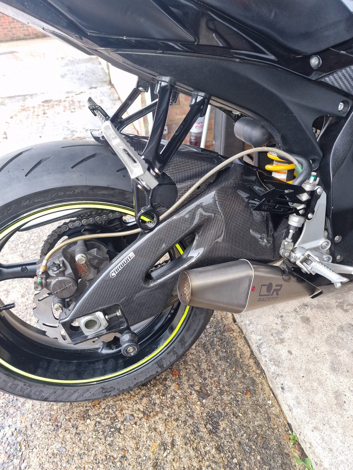 SUZUKI GSX-R 600-750 2006-2010 Carbon Fiber Swingarm Covers