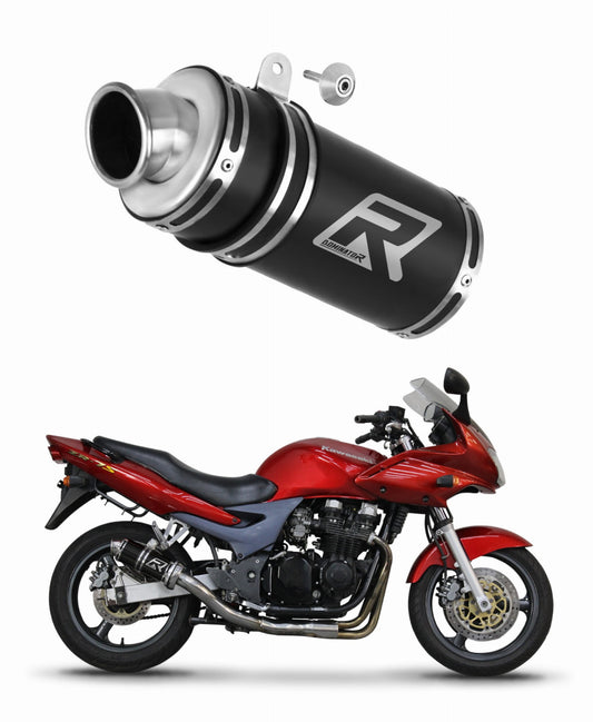 Kawasaki ZR7 / ZR7S 1999 - 2004 Exhaust Silencer Muffler GP1 BLACK + dB killer 19 m. - Dominator motociklo duslintuvas