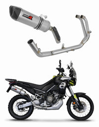 Aprilia Tuareg 660 2021 - 2023 Full Exhaust System Collector Silencer HP6 + dB killer medium 20 m.