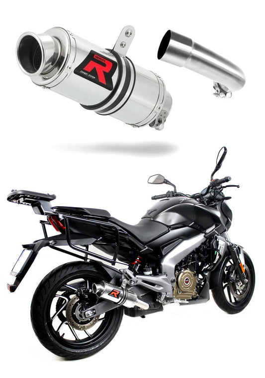 Bajaj Dominar 400 2016 - 2018 Exhaust Silencer Muffler GP1 + dB killer medium 20 m. - Dominator motociklo duslintuvas