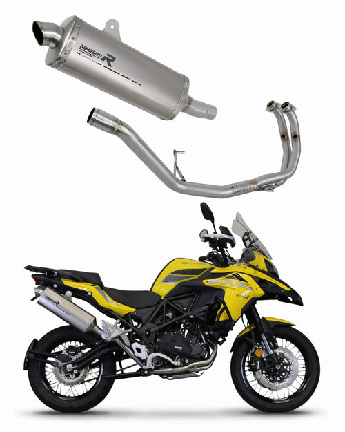 Benelli TRK 502 X 2018 - 2021 Full Exhaust System Silencer Titanium P7 + dB killer medium