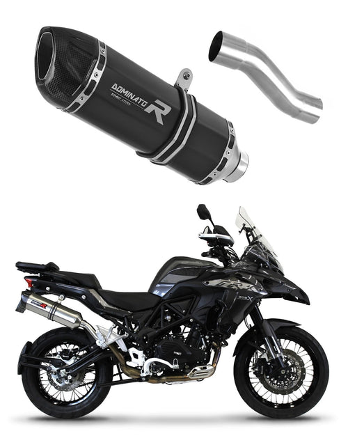 Benelli TRK 502X 2018 - 2021 Exhaust Silencer Muffler HP1 BLACK + dB killer medium