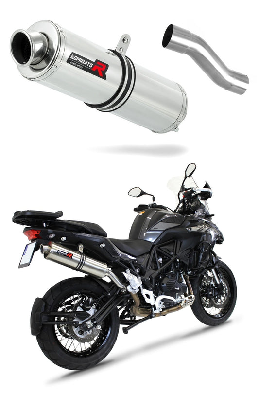 Benelli TRK 502 X 2018 - 2021 Exhaust Silencer Muffler ST + dB killer medium 20 m. - Dominator motociklo duslintuvas