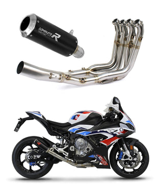 BMW M1000RR 2021 - 2022 Full Exhaust System Collector Silencer GP BLACK + dB killer medium