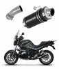 BMW R1200R 2010 - 2014 Exhaust Silencer Muffler GP1 BLACK + dB killer medium 20 m. - Dominator motociklo duslintuvas