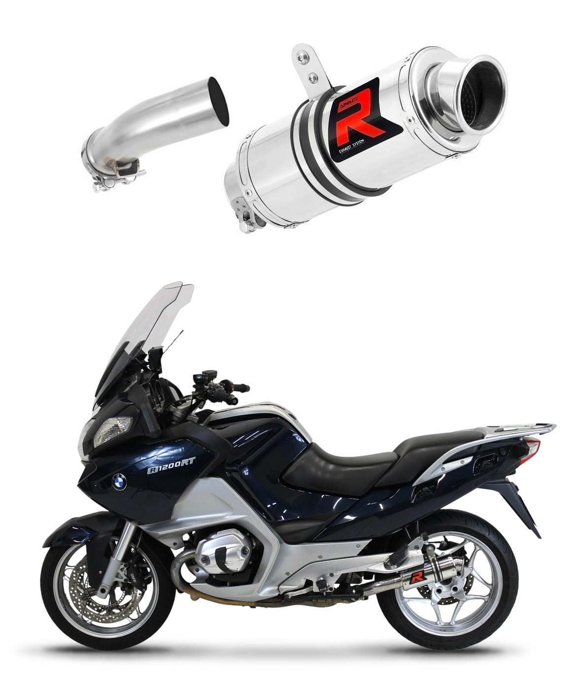 BMW R1200RT 2010 - 2013 Exhaust Silencer Muffler GP1 + dB killer medium 20 m. - Dominator motociklo duslintuvas
