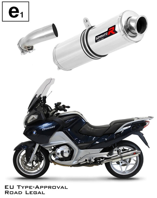 R1200RT EU Approved Exhaust Silencer ROUND 2010 - 2013 20 m. - Dominator motociklo duslintuvas