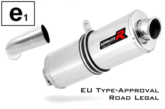 F800ST EU Approved Exhaust Silencer OVAL 2006 - 2012 20 m. - Dominator motociklo duslintuvas