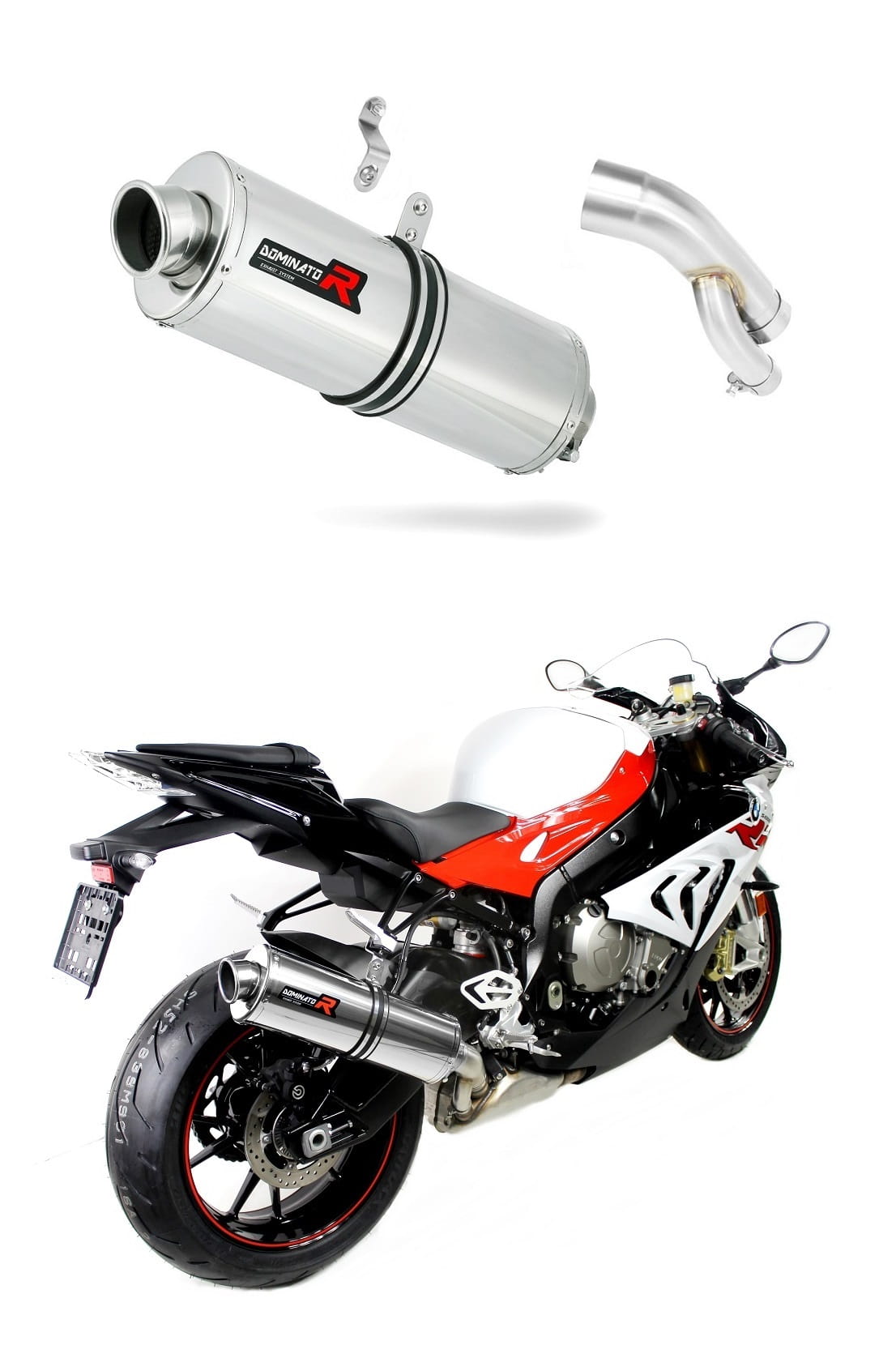 BMW S1000RR 2017 - 2018 Exhaust Silencer Muffler OV + dB killer medium 20 m. - Dominator motociklo duslintuvas