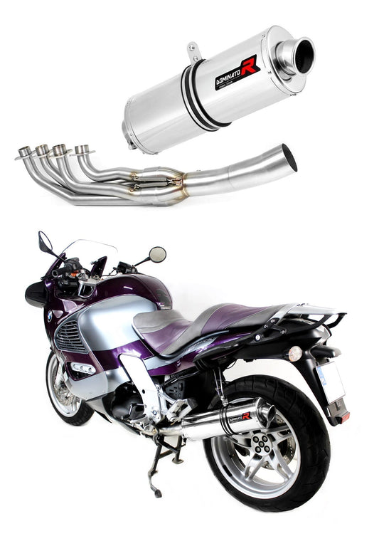 BMW K1200RS 1997 - 2000 Full Exhaust System Collector Silencer OV + dB killer medium 19 m. - Dominator motociklo duslintuvas