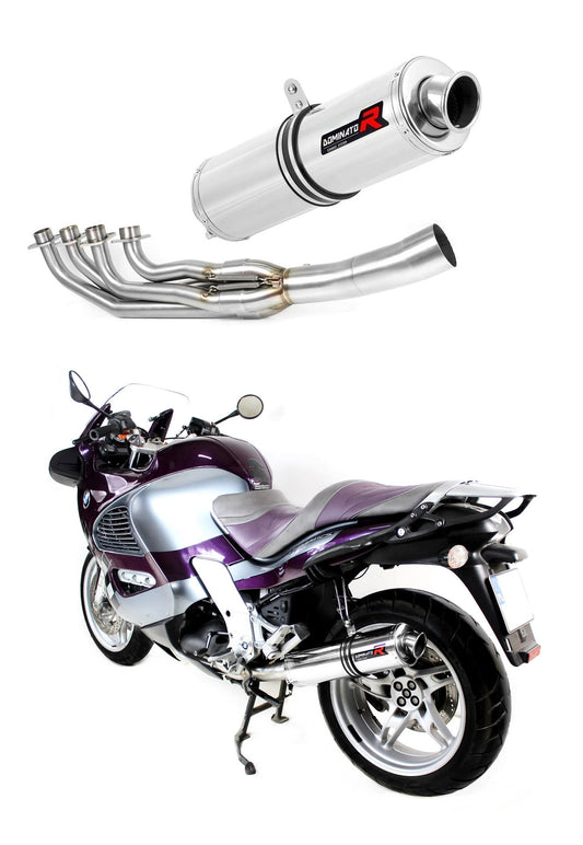 BMW K1200RS 1997 - 2000 Full Exhaust System Collector Silencer ST + dB killer medium 19 m. - Dominator motociklo duslintuvas