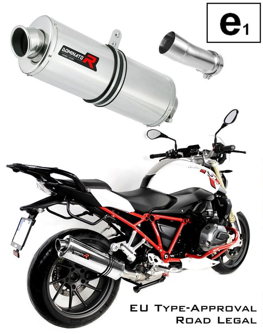 R1200RS EU Approved Exhaust Silencer OVAL 2015 - 2018 20 m. - Dominator motociklo duslintuvas