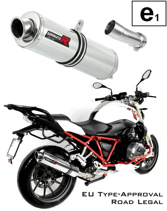 R1200RS EU Approved Exhaust Silencer ROUND 2015 - 2018 20 m. - Dominator motociklo duslintuvas