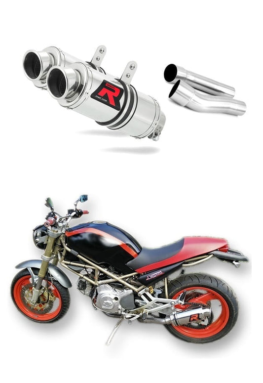 Ducati MONSTER 600 1993 - 2002 Exhaust Silencer Muffler GP1 + dB killer medium 19 m. - Dominator motociklo duslintuvas