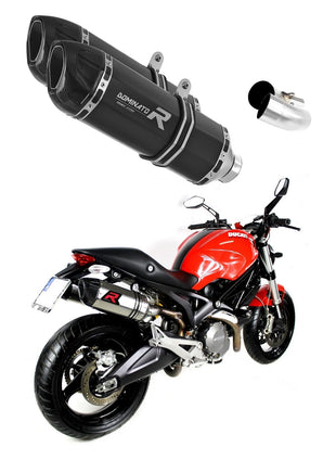 Ducati MONSTER 696 2008 - 2014 Exhaust Silencer Muffler HP1 BLACK + dB killer medium