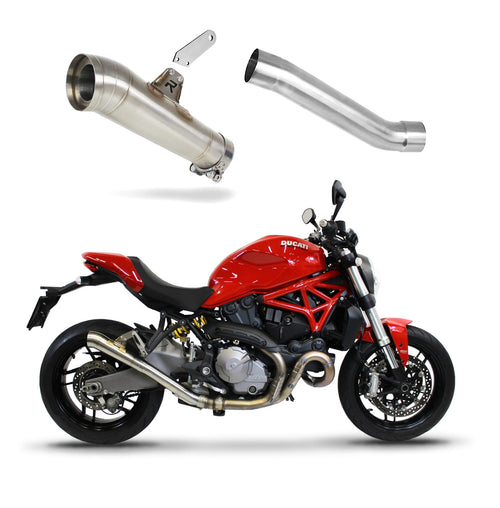 Ducati MONSTER 821 2018 - 2021 Exhaust Silencer Muffler GP2 + dB killer medium