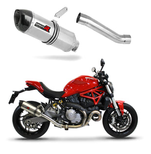 Ducati MONSTER 821 2018 - 2021 Exhaust Silencer Muffler HP1 + dB killer medium