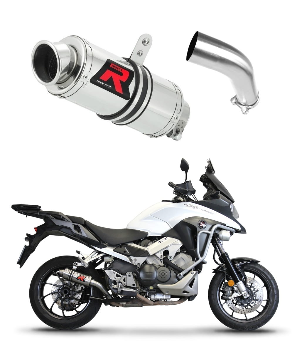 Honda VFR 800 X Crossrunner 2015 - 2021 Exhaust Silencer Muffler GP1 + dB killer medium 20 m. - Dominator motociklo duslintuvas