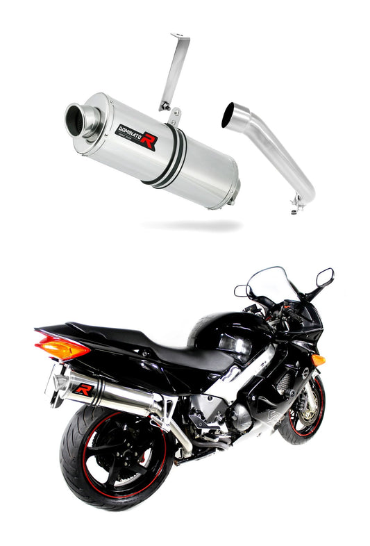 Honda VFR 800 Fi 1998 - 2001 HI Level Exhaust Silencer Muffler OV + dB killer medium 19 m. - Dominator motociklo duslintuvas
