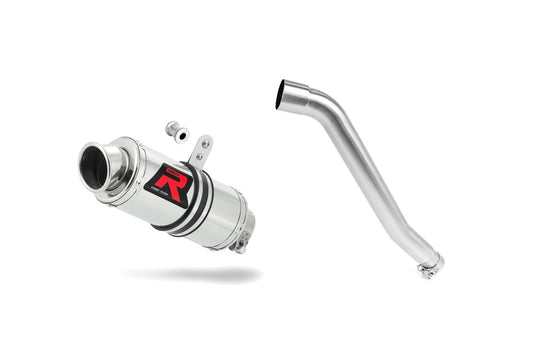 Honda XL 600 V TRANSALP 1987 - 2000 Exhaust Silencer Muffler GP1 + dB killer medium 19 m. - Dominator motociklo duslintuvas